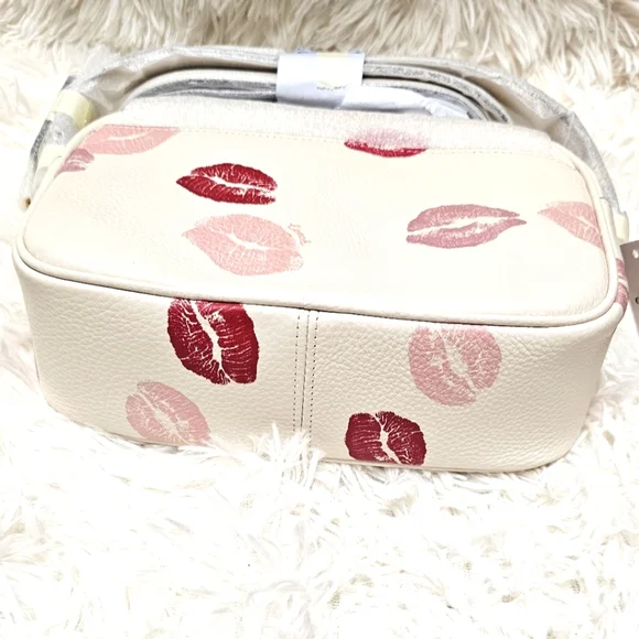 Coach Bags Jamie Camera Bag With Lips Print Chalk Multi Color Shoulder Crossbody